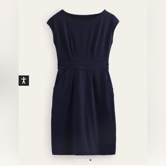 Boden navy cotton dress, US women’s 6 - Picture 1 of 8
